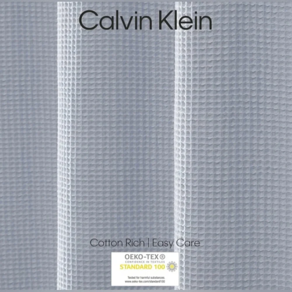 Calvin Klein - Fabric Shower Curtain Luxury Cotton Blend with 12 Button Holes